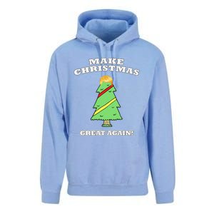 Make Christmas Great Again Tree With Decorations Trump Hair Unisex Surf Hoodie