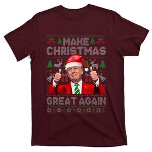 Make Christmas Great Again Funny Trump Xmas Snow Pajama Ugly T-Shirt