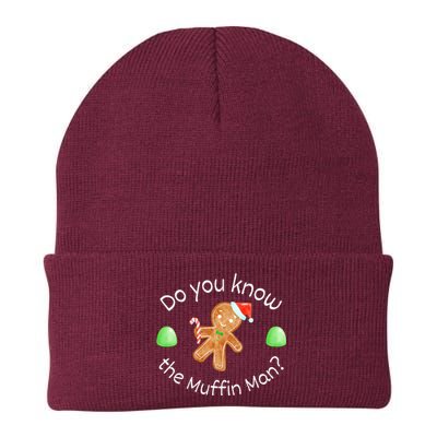 Merry Christmas Gingerbread Do You Know The Muffin Man Knit Cap Winter Beanie