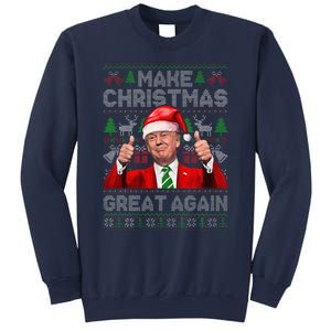 Make Christmas Great Again Funny Trump Xmas Snow Pajama Ugly Sweatshirt