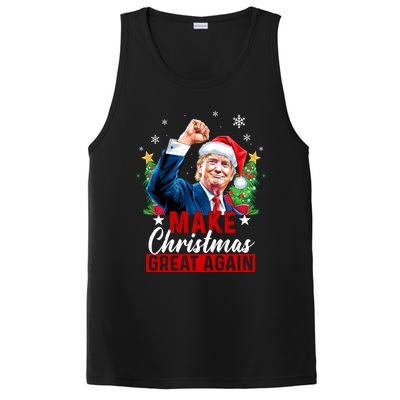 Make Christmas Great Again Funny Trump Ugly Christmas 2024 Cute Gift PosiCharge Competitor Tank