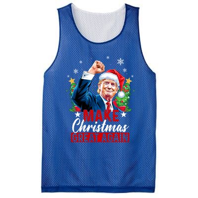 Make Christmas Great Again Funny Trump Ugly Christmas 2024 Cute Gift Mesh Reversible Basketball Jersey Tank