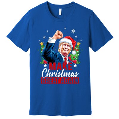 Make Christmas Great Again Funny Trump Ugly Christmas 2024 Cute Gift Premium T-Shirt