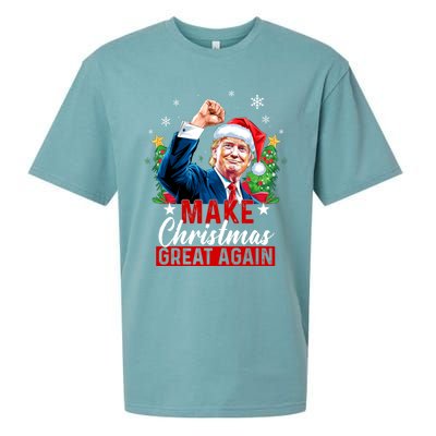 Make Christmas Great Again Funny Trump Ugly Christmas 2024 Cute Gift Sueded Cloud Jersey T-Shirt