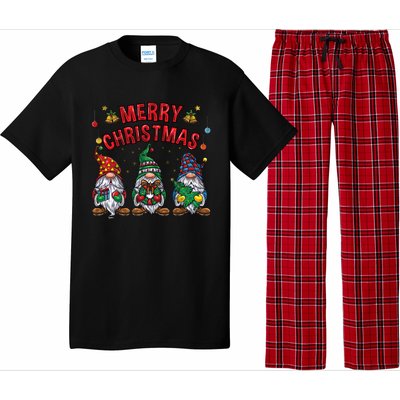 Merry Christmas Gnomies Cool Gift Pajama Set