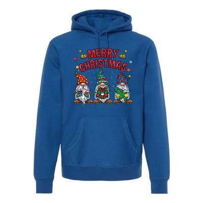 Merry Christmas Gnomies Cool Gift Premium Hoodie