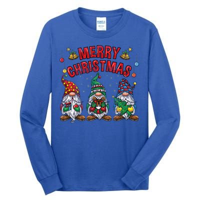 Merry Christmas Gnomies Cool Gift Tall Long Sleeve T-Shirt