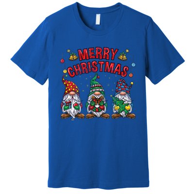 Merry Christmas Gnomies Cool Gift Premium T-Shirt