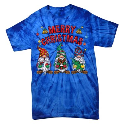 Merry Christmas Gnomies Cool Gift Tie-Dye T-Shirt