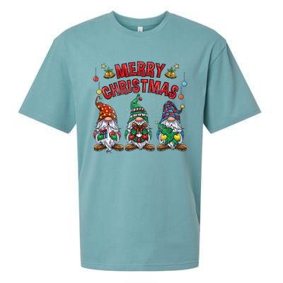 Merry Christmas Gnomies Cool Gift Sueded Cloud Jersey T-Shirt