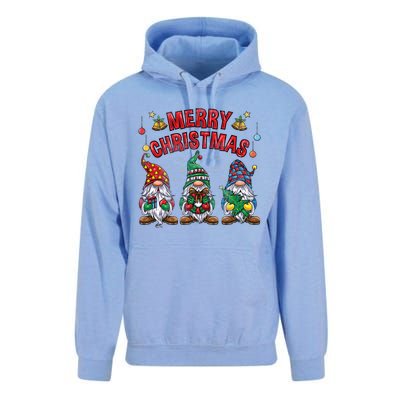 Merry Christmas Gnomies Cool Gift Unisex Surf Hoodie