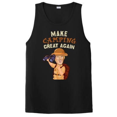 Make Camping Great Again Trump President Camper Funny Gift PosiCharge Competitor Tank