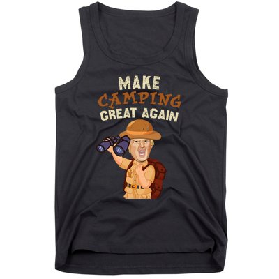 Make Camping Great Again Trump President Camper Funny Gift Tank Top