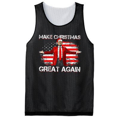 Make Christmas Great Again Santa Funny Trump Xmas Pajamas Mesh Reversible Basketball Jersey Tank