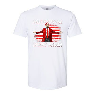 Make Christmas Great Again Santa Funny Trump Xmas Pajamas Softstyle CVC T-Shirt