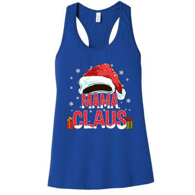 Mama Claus Group Funny Gift Matching Family Christmas Great Gift Women's Racerback Tank