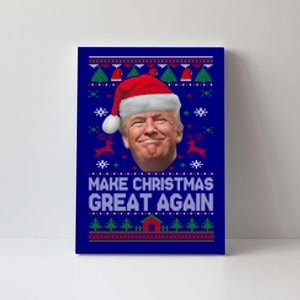 Make Christmas Great Again Funny Trump Xmas Pajamas Ugly Great Gift Canvas