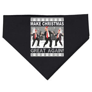 Make Christmas Great Again Trump Dancing USA-Made Doggie Bandana