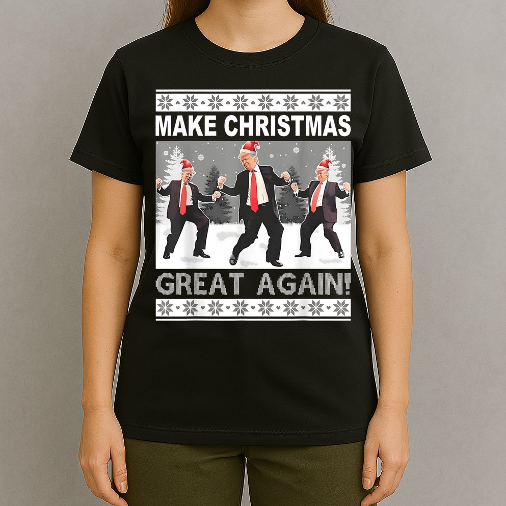 Make Christmas Great Again Trump Dancing T-Shirt