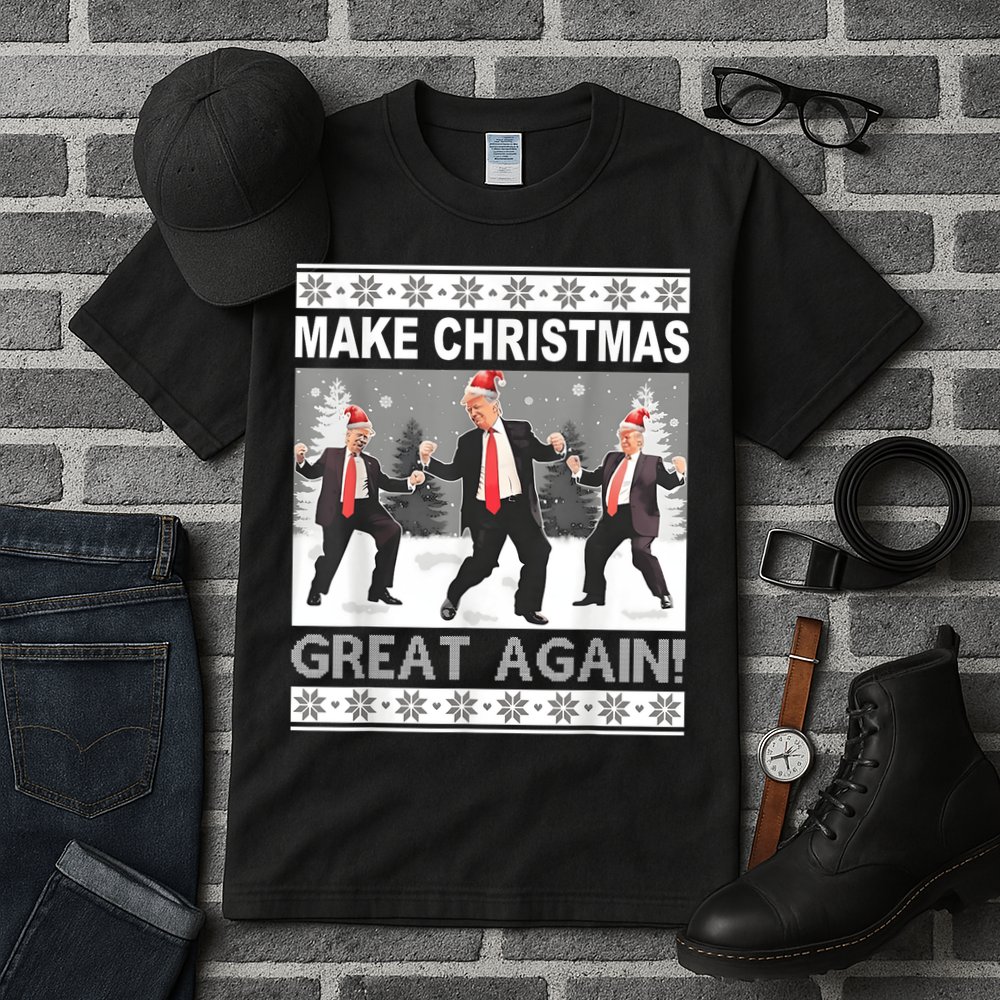 Make Christmas Great Again Trump Dancing Tall T-Shirt