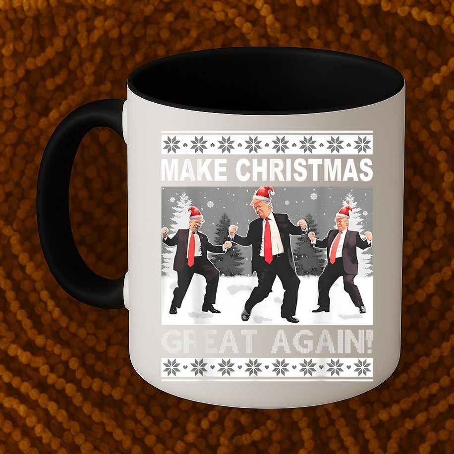 Make Christmas Great Again Trump Dancing Mug