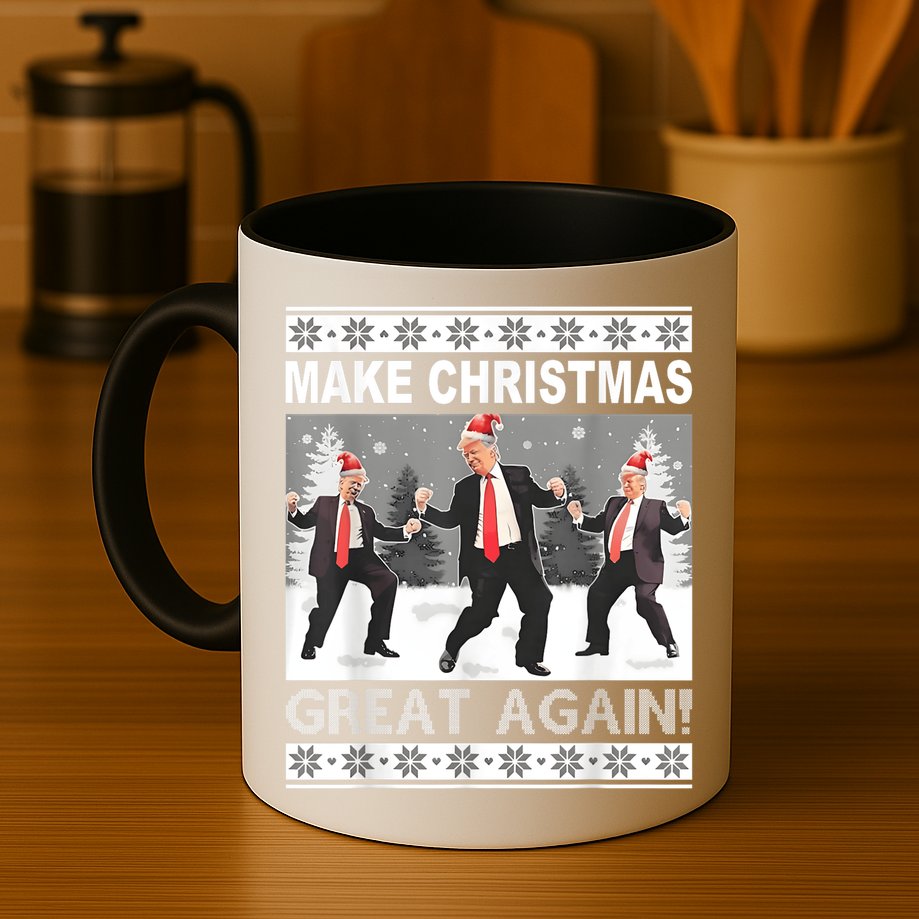 Make Christmas Great Again Trump Dancing Mug