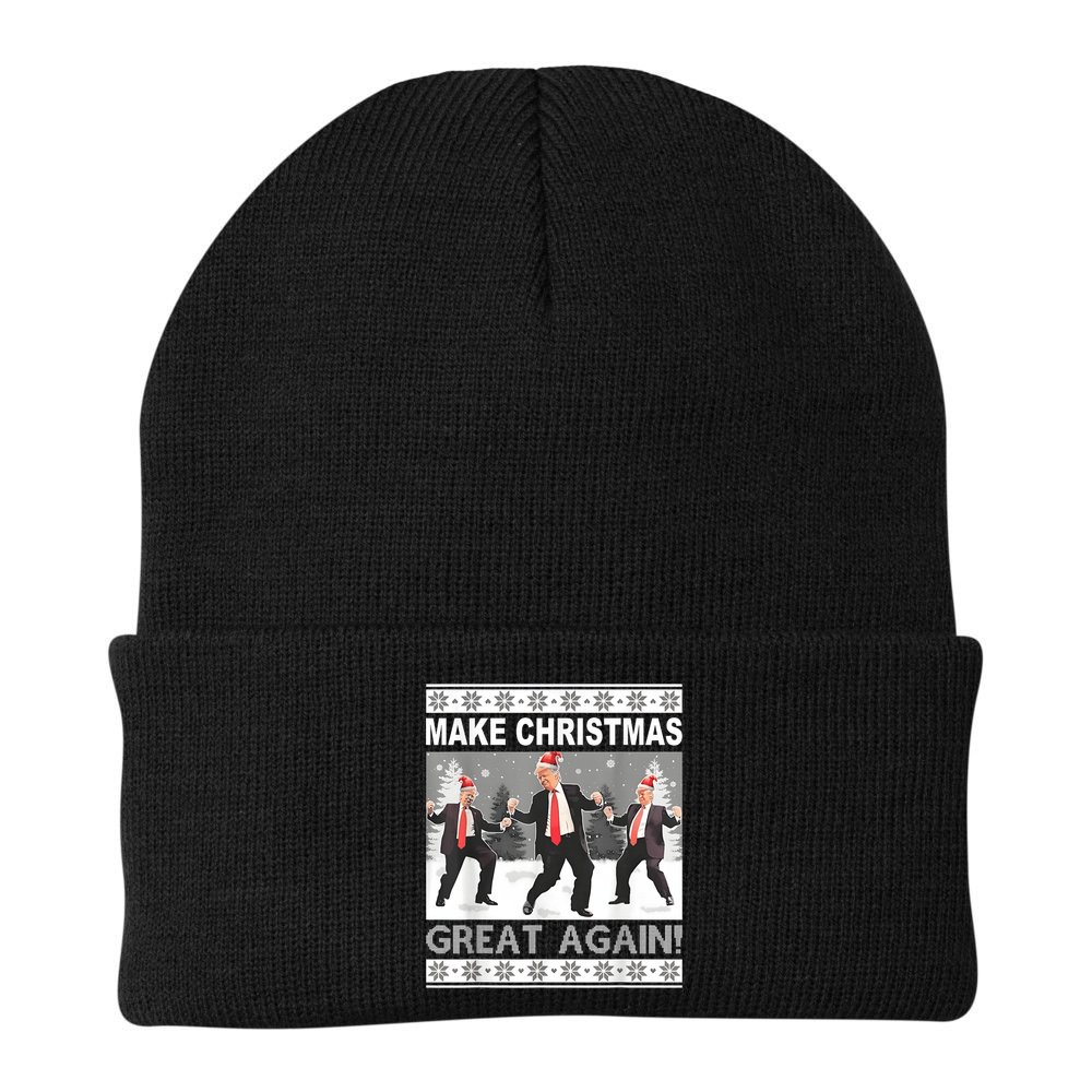 Make Christmas Great Again Trump Dancing Beanie