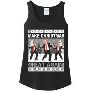 Make Christmas Great Again Trump Dancing Ladies Essential Tank