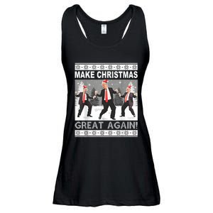 Make Christmas Great Again Trump Dancing Ladies Essential Flowy Tank