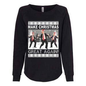 Make Christmas Great Again Trump Dancing Womens California Wash Sweatshirt