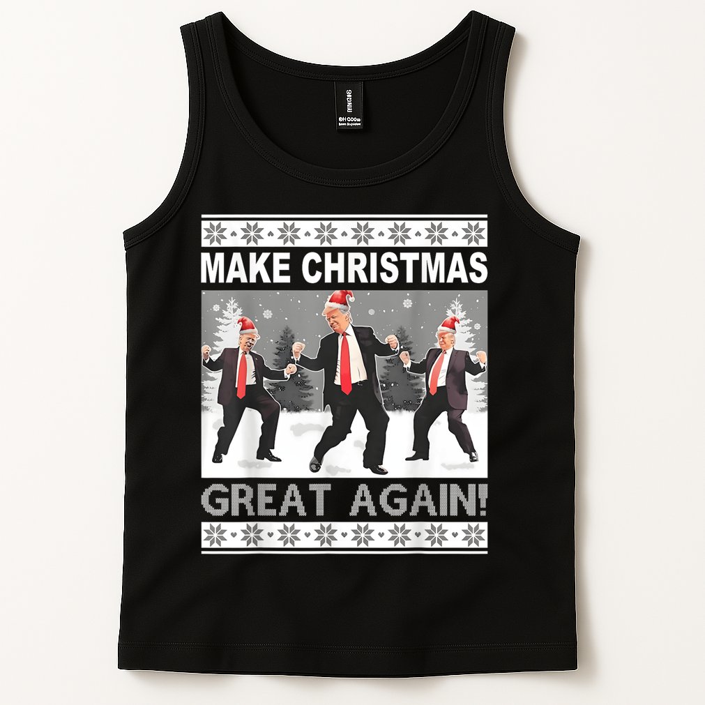 Make Christmas Great Again Trump Dancing Tank Top