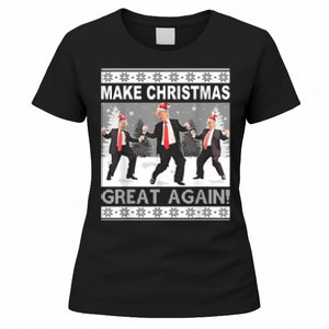 Make Christmas Great Again Trump Dancing Women's T-Shirt