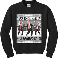 Make Christmas Great Again Trump Dancing Kids Sweatshirt