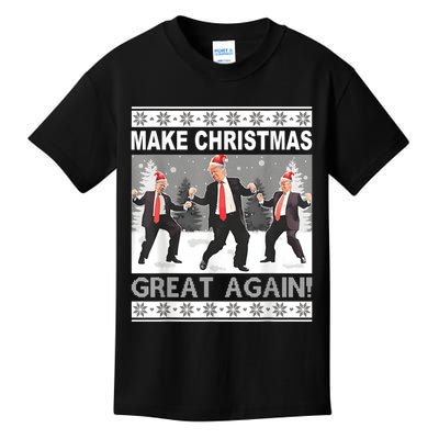 Make Christmas Great Again Trump Dancing Kids T-Shirt