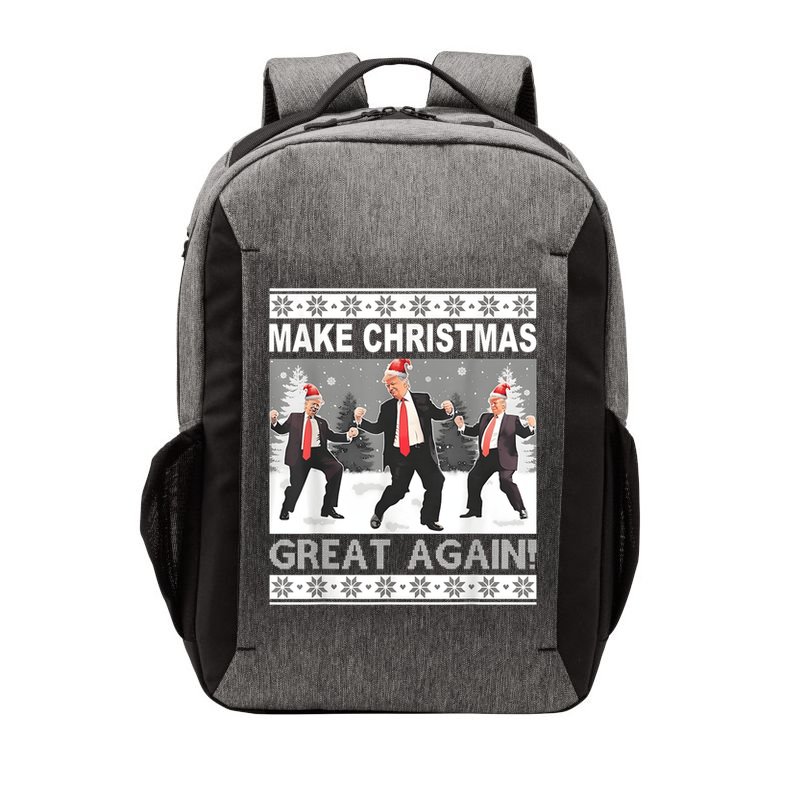 Make Christmas Great Again Trump Dancing Vector Backpack
