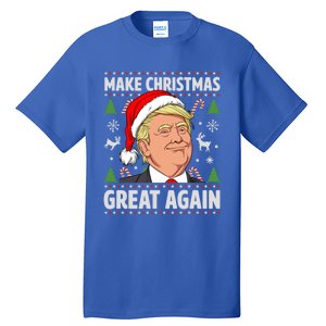 Make Christmas Great Again Funny Trump Ugly Christmas Gift Tall T-Shirt