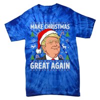 Make Christmas Great Again Funny Trump Ugly Christmas Gift Tie-Dye T-Shirt