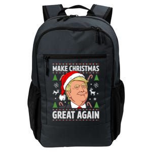 Make Christmas Great Again Funny Trump Ugly Christmas Gift Daily Commute Backpack