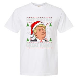 Make Christmas Great Again Funny Trump Ugly Christmas Gift Garment-Dyed Heavyweight T-Shirt