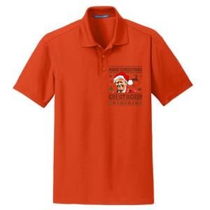 Make Christmas Great Again Ugly Sweater Trump 2025 Dry Zone Grid Polo