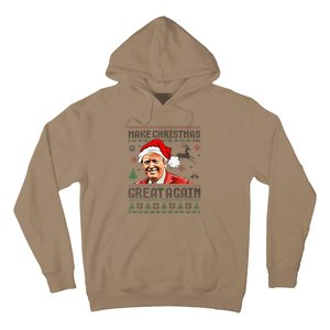 Make Christmas Great Again Ugly Sweater Trump 2025 Hoodie