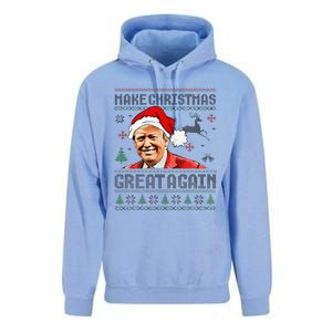 Make Christmas Great Again Ugly Sweater Trump 2025 Unisex Surf Hoodie