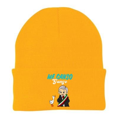 Me Canso Ganso Baby Amlo Cute Lopez Obrador Mexico Knit Cap Winter Beanie