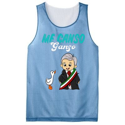 Me Canso Ganso Baby Amlo Cute Lopez Obrador Mexico Mesh Reversible Basketball Jersey Tank