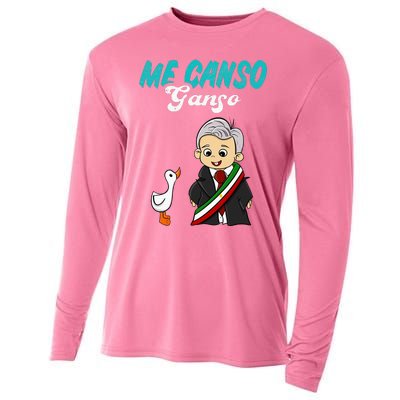 Me Canso Ganso Baby Amlo Cute Lopez Obrador Mexico Cooling Performance Long Sleeve Crew