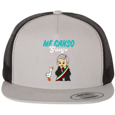 Me Canso Ganso Baby Amlo Cute Lopez Obrador Mexico Flat Bill Trucker Hat