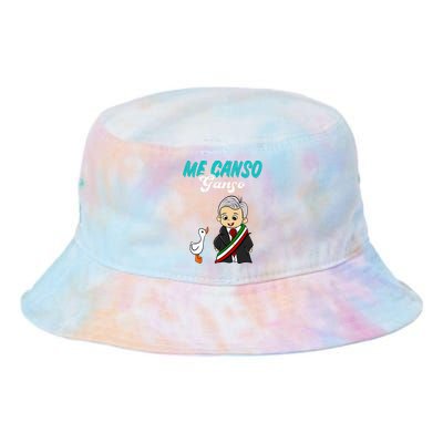 Me Canso Ganso Baby Amlo Cute Lopez Obrador Mexico Tie Dye Newport Bucket Hat