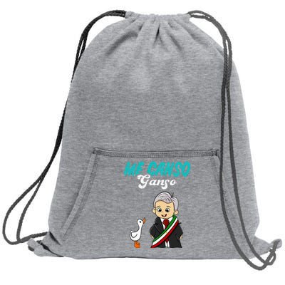 Me Canso Ganso Baby Amlo Cute Lopez Obrador Mexico Sweatshirt Cinch Pack Bag