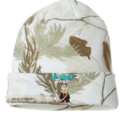 Me Canso Ganso Baby Amlo Cute Lopez Obrador Mexico Kati Licensed 12" Camo Beanie