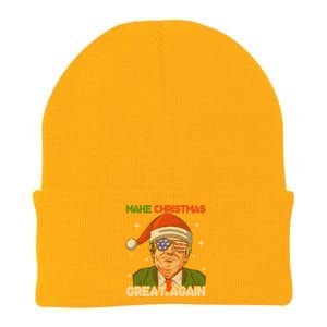 Make Christmas Great Again Funny Trump Ugly Christmas Meaningful Gift Knit Cap Winter Beanie